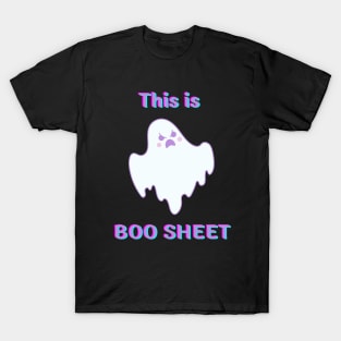 Boo Sheet Cute Kawaii Ghost Halloween Spooky Season T-Shirt